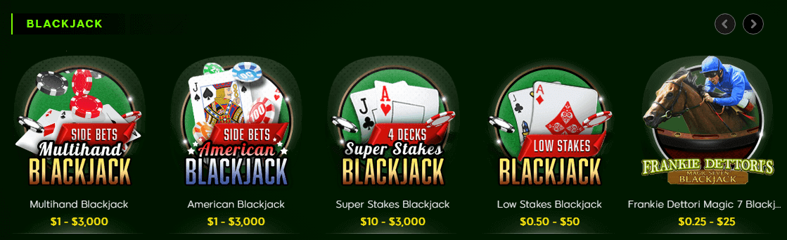 Blackjack au Casino 888
