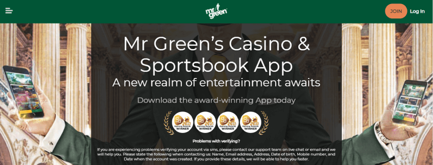 Jeux Mobiles de Casino Mr Green