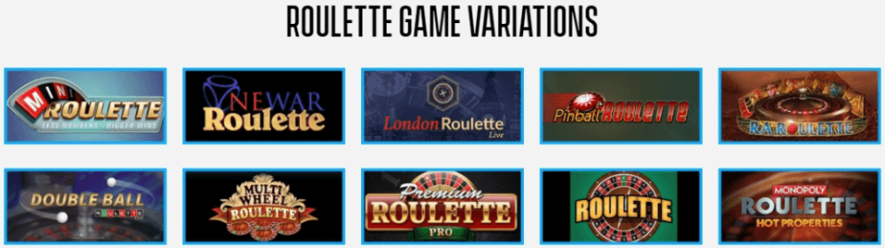 Variation des Jeux de Roulette