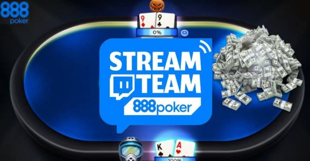 888poker Forme une équipe pour diffuser sur Twitch