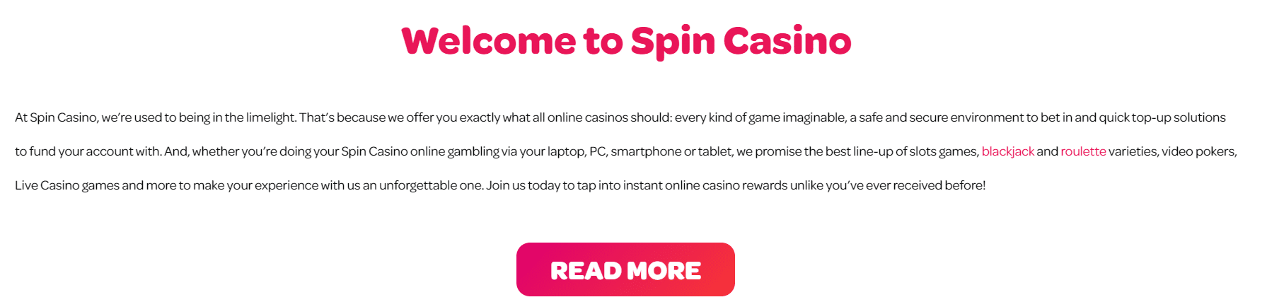 à propos de spin casino