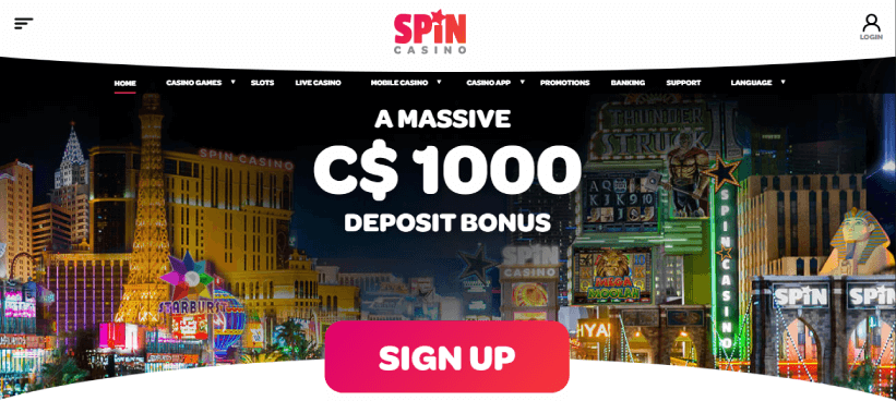 Spin Casino - Meilleurs casinos en ligne légaux