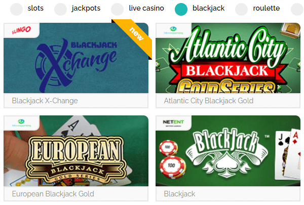 Jeux de Blackjack