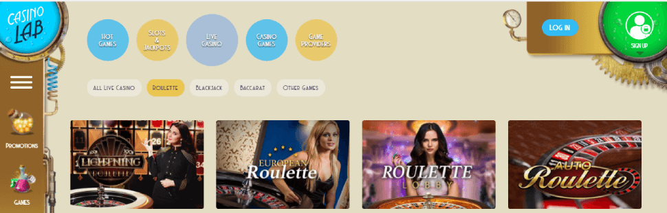 Roulette de Laboratoire de Casino