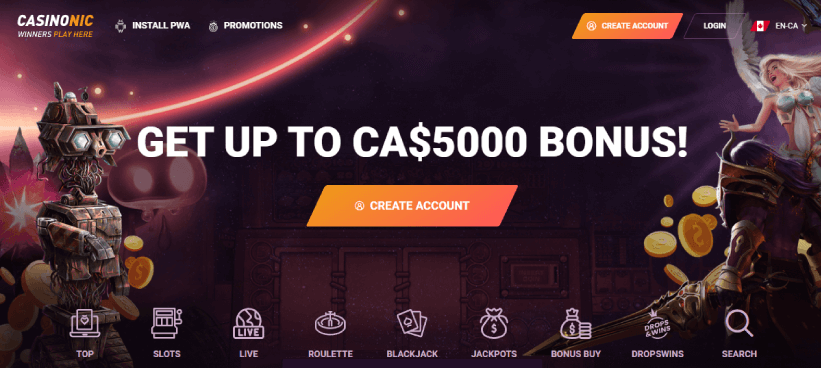 Casinonic-Casino en ligne Microgaming France