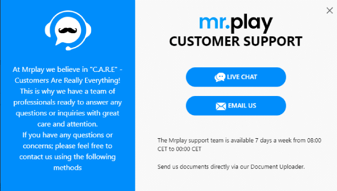 Soutien À La Clientèle Par M. Play