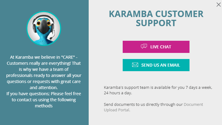 Service Client du Casino Karamba