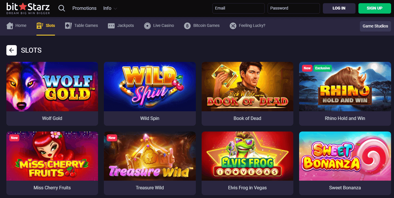 Machines à Sous de Casino Bitstar